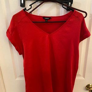 red express short sleeve blouse